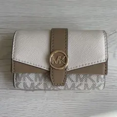Michael Kors キーケース ホワイト ベージュ