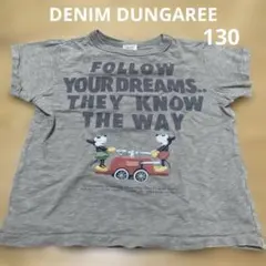 DENIM DUNGAREE ミッキー　Tシャツ　130