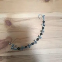 クロスモチーフ ブレスレット 黒