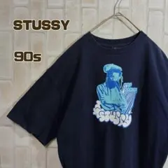STUSSY 90s Tシャツ 半袖 グレー ショーンロゴ - メルカリ