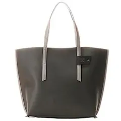 COLORS &chouette 配色トートバッグ ダークグレー 新品