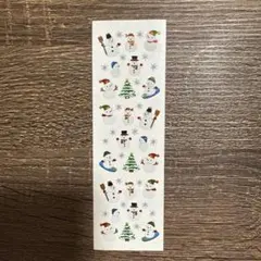 冬の雪だるまシール