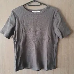 AMERICAN HOLIC リブ半袖Tシャツ M ブラウン