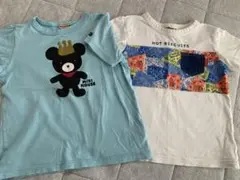 HOT BISCUITS ミキハウス120cm Tシャツ2枚セット