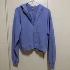 GU UVカットフルジップパーカ(長袖) XL パープル