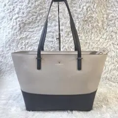 【美品】Kate Spade トートバッグ 2トーン A4収納可 保存袋付