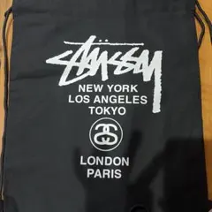 STUSSY ロゴ ブラック バックパック