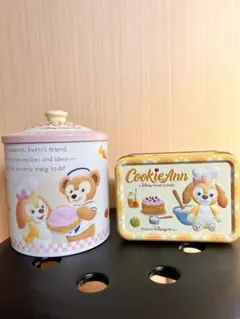 東京ディズニーシー限定 お菓子缶 クッキーアン ダッフィー 空き缶