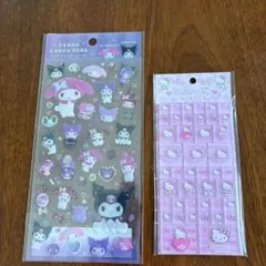 未使用、サンリオ、シール、2点セット