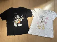 ユニクロ　UT 130 女の子　ディズニー　ミッキー　プリンセス　2枚セット