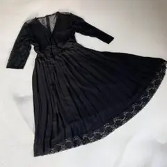 ZARA オケージョンドレス プリーツ フォーマル Lサイズ