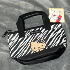 アベイル 日焼けキティ ゼブラ ミニトートバッグ保冷・保温