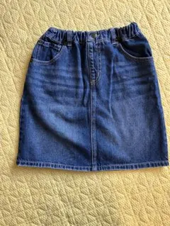 デニム ミニスカート 140cm ウエストゴムのサムネイル