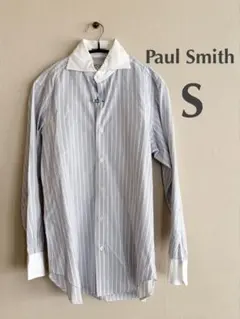 Paul Smith クレリックシャツ ストライプ 長袖 S 綿100%のサムネイル