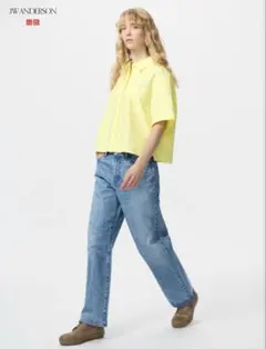 UNIQLO JW ANDERSON ストレートジーンズ 25 ブルー