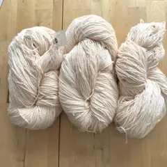 ⑤エアーコットン　 コットン100% 3カセ　 589g ピーチ