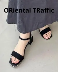 ★美品★ORiental TRaffic ブラック ストラップサンダル S