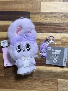 【2点セット】エスターバニー　マスコット　めじるしラバーチャーム