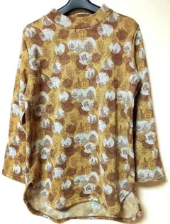 裏起毛長袖ハイネックトップス