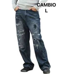 新品　CAMBIO（カンビオ） リラックスシルエット ストレートデニムパンツ