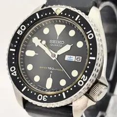 SEIKO 3E25-0A5Aミニダイバー 黒文字盤 デイト セイコー クォーツ 