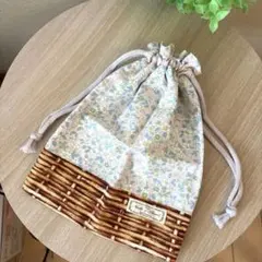 ハンドメイド　巾着袋　給食袋　コップ袋