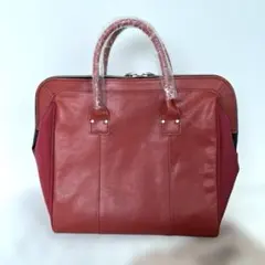 新品 髭バッグ hige レッド 赤 トート ハンドバッグ 保存袋レザー 革