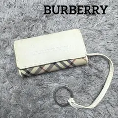 BURBERRY バーバリー ノバチェック レザー 4連 キーケース キーリング