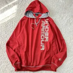 アンダーアーマー　トレーニング　パーカー　赤