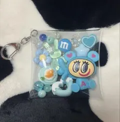 ガチャ詰めポーチ 青、水色