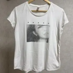 限定品 Crayme, 菅野結以グラフィックプリント 半袖Tシャツ ホワイト