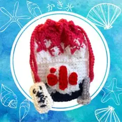 ⭐︎リクエスト⭐︎かき氷巾着袋 かき氷 巾着ポーチ いちご