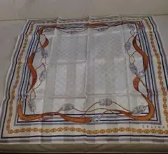 CELINE シルクハンカチ チェーンデザイン大判