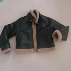GU レザー ボアショートジャケット