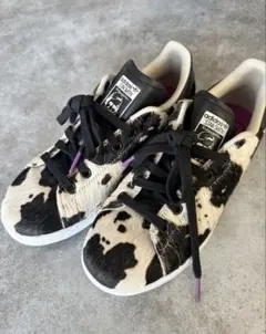 【美品】adidas アディダス スタンスミス ウィメンズ　スニーカー　ハラコ