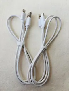USB-A to Lightningケーブル ホワイト　2本