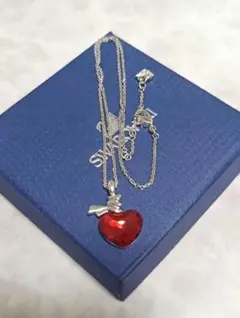 Swarovski ハート型ネックレス