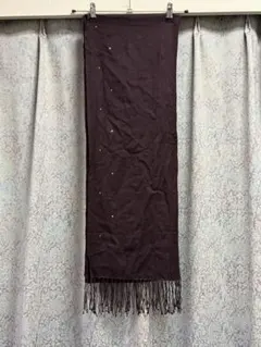 ANNE KLEIN ダークブラウン ストール ショール 茶色