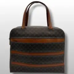 CELINE セリーヌ　ハンドバッグ　レザー　ブラウン　マカダム　ボストンバッグ