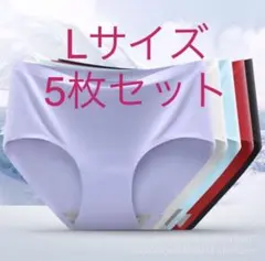 肌に優しい Lサイズ5枚セットレディース ショーツ 無地 シームレスショーツ