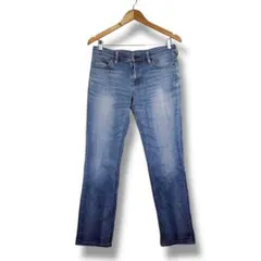 無印良品　muji ストレート　デニム　パンツ 25inch ブルー　青Sサイズ