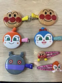 アンパンマン ドキンちゃん コキンちゃん だだんだん ヘアピン7個セット