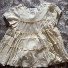 ☆美品petit main フリル付きトップス 120
