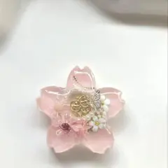 1352」レジンヘアゴム ポニーフック ブローチ マグネット - メルカリ