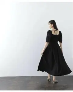 NATURAL BEAUTY BASIC　エンパイアディテールワンピース　ドレス