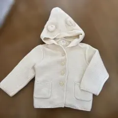 baby GAP フード付きカーディガン 12-18ヶ月　くま
