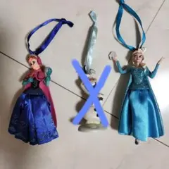アナと雪の女王 オーナメント 2점 세트