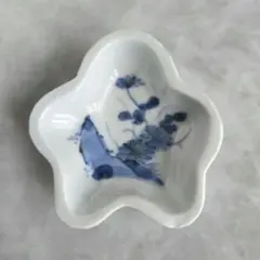 古伊万里 染付 星形 変形 豆皿 小皿 江戸時代 骨董 アンティーク 金継ぎ