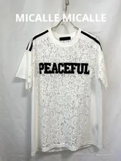 ♥️新品タグ付♥️MICALLE MICALLE 異素材切替Tシャツプルオーバー 黒