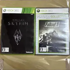 XBOX 360 スカイリム、フォールアウト3 日本語版 2点セット